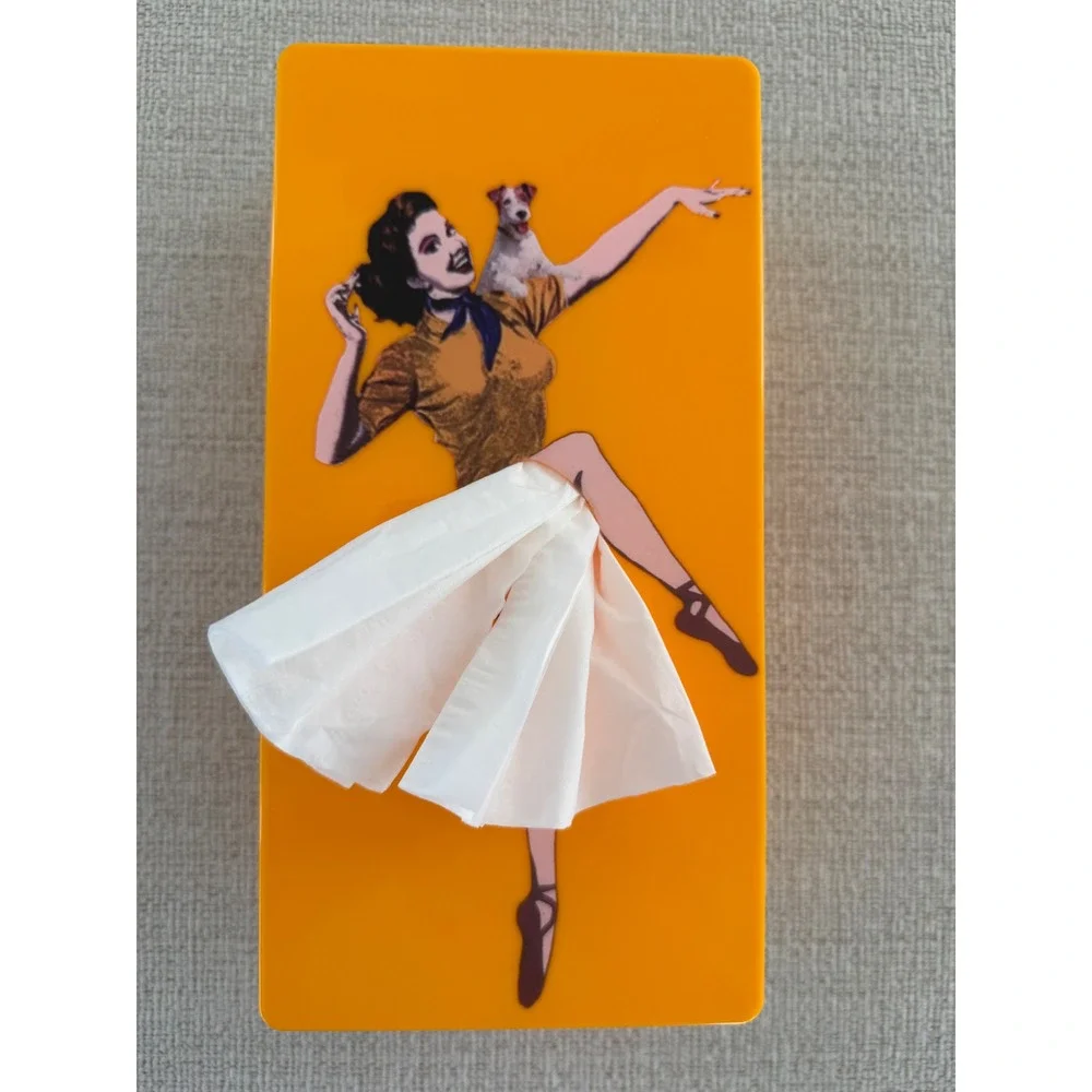 Flying Skirt Tissue Box Cover 